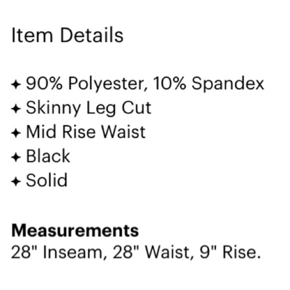 Joe’s Jeans Black Skinny Pants - Picture 8 of 9